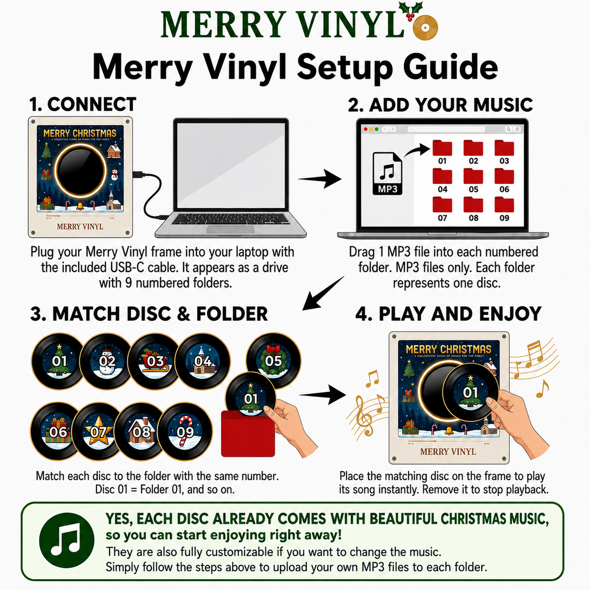 MerryVinyl™+ 9 Disc Christmas Collection